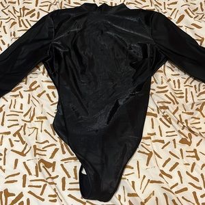 Savage Not Sorry Long-Sleeve Open-Back Glissenette Teddy